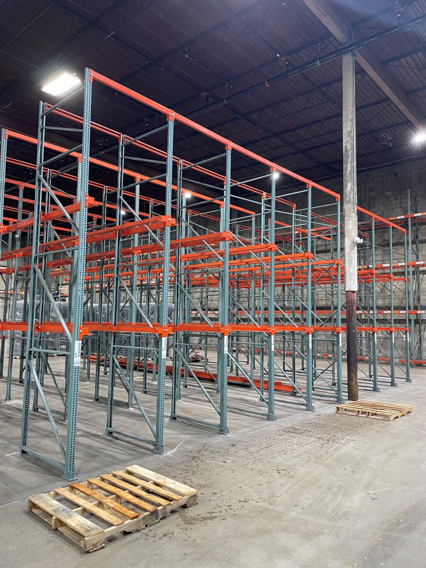 Pallet rack installation