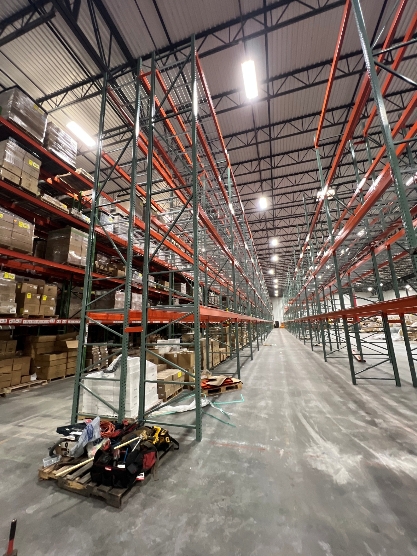 Pallet rack installation