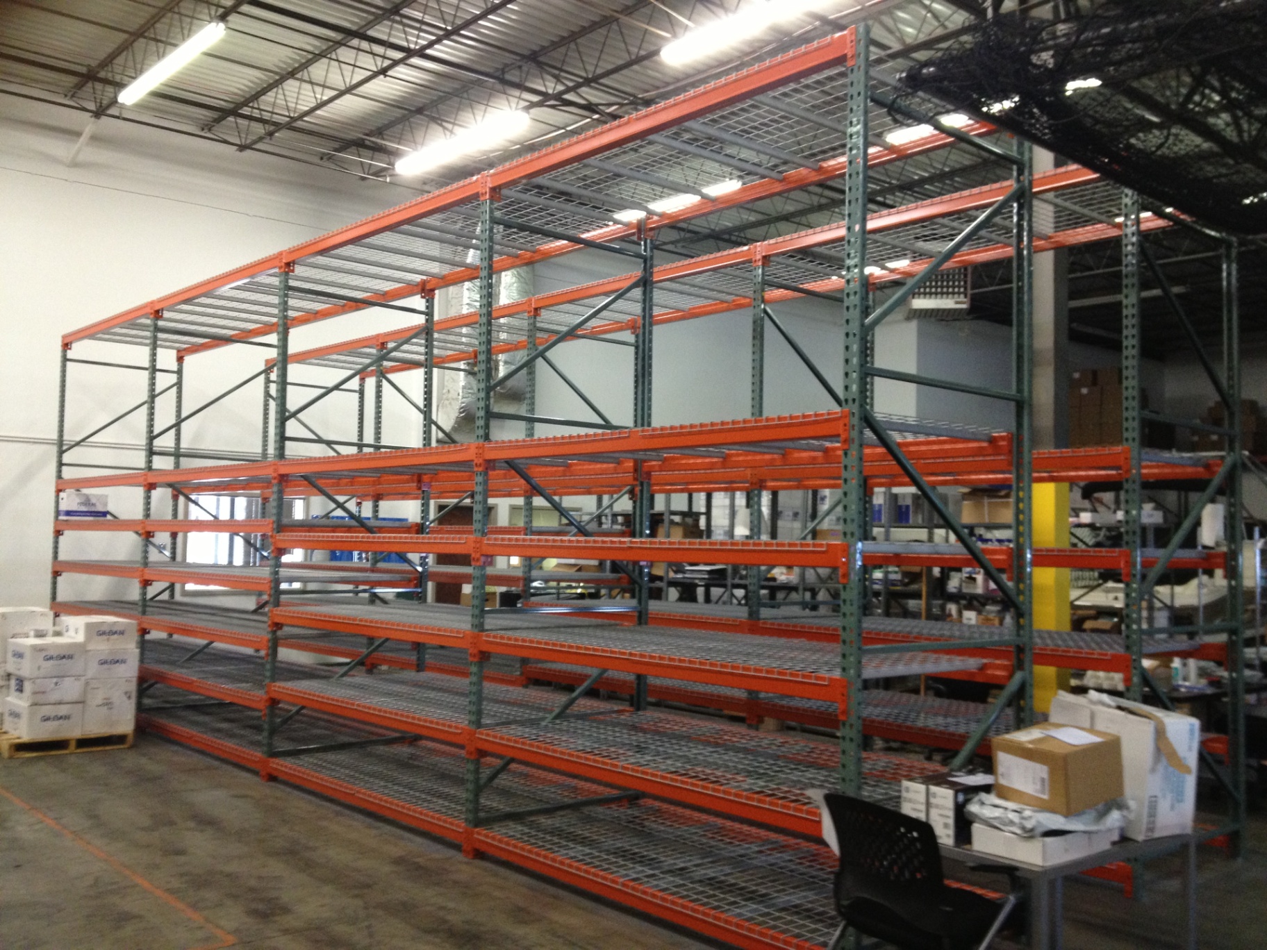 Pallet rack installation