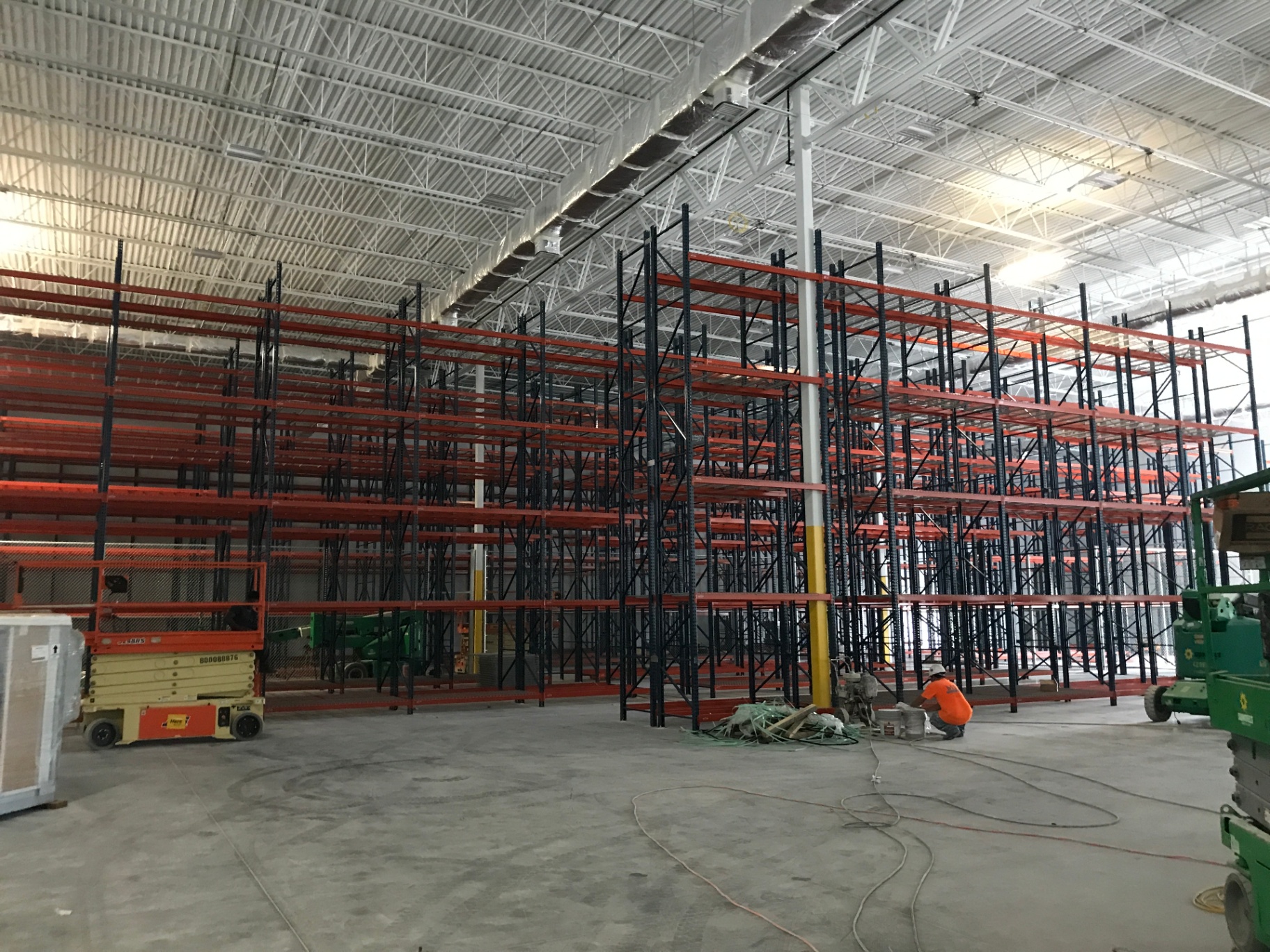 Pallet rack installation