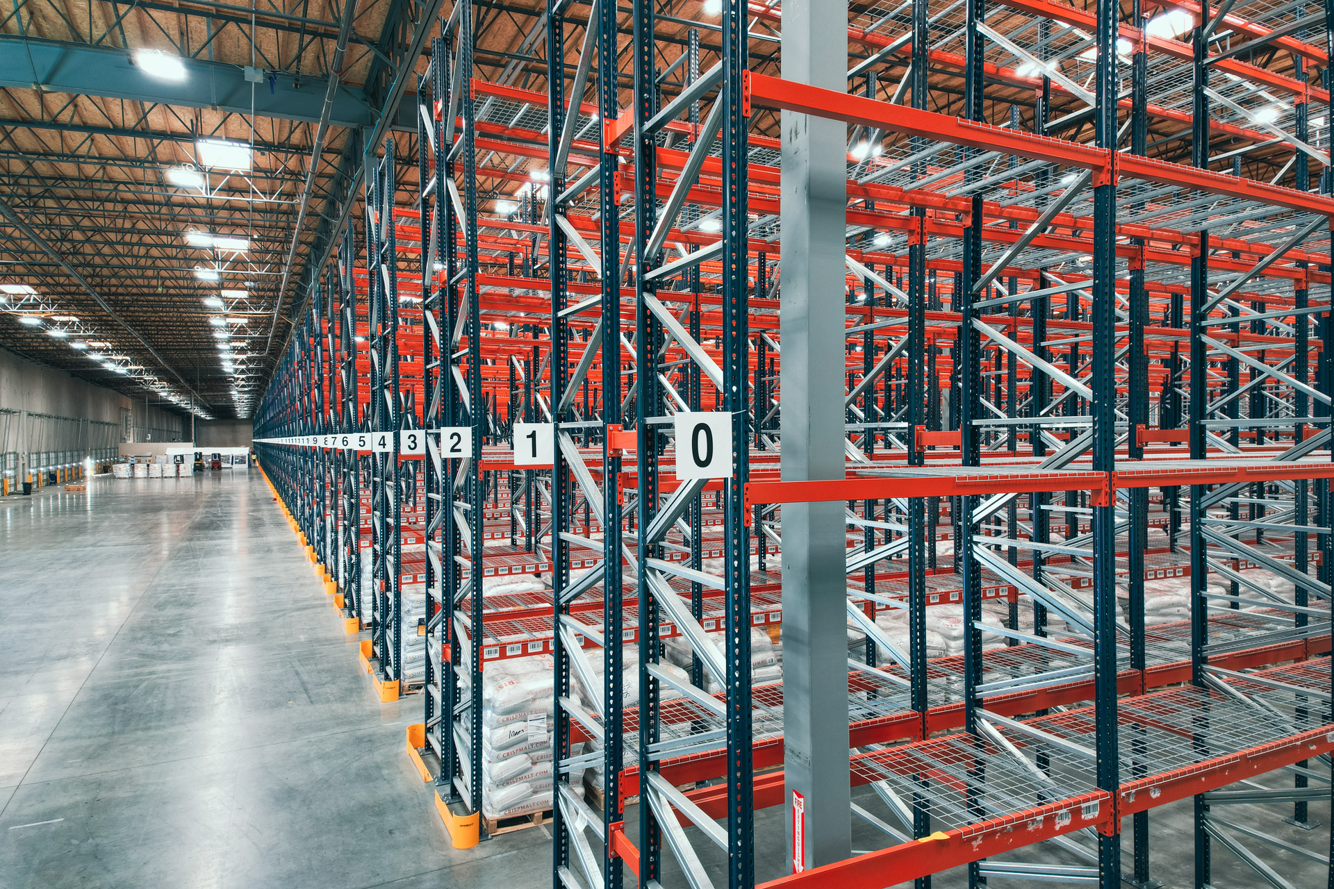 Industrial pallet racking warehouse in Austin Texas