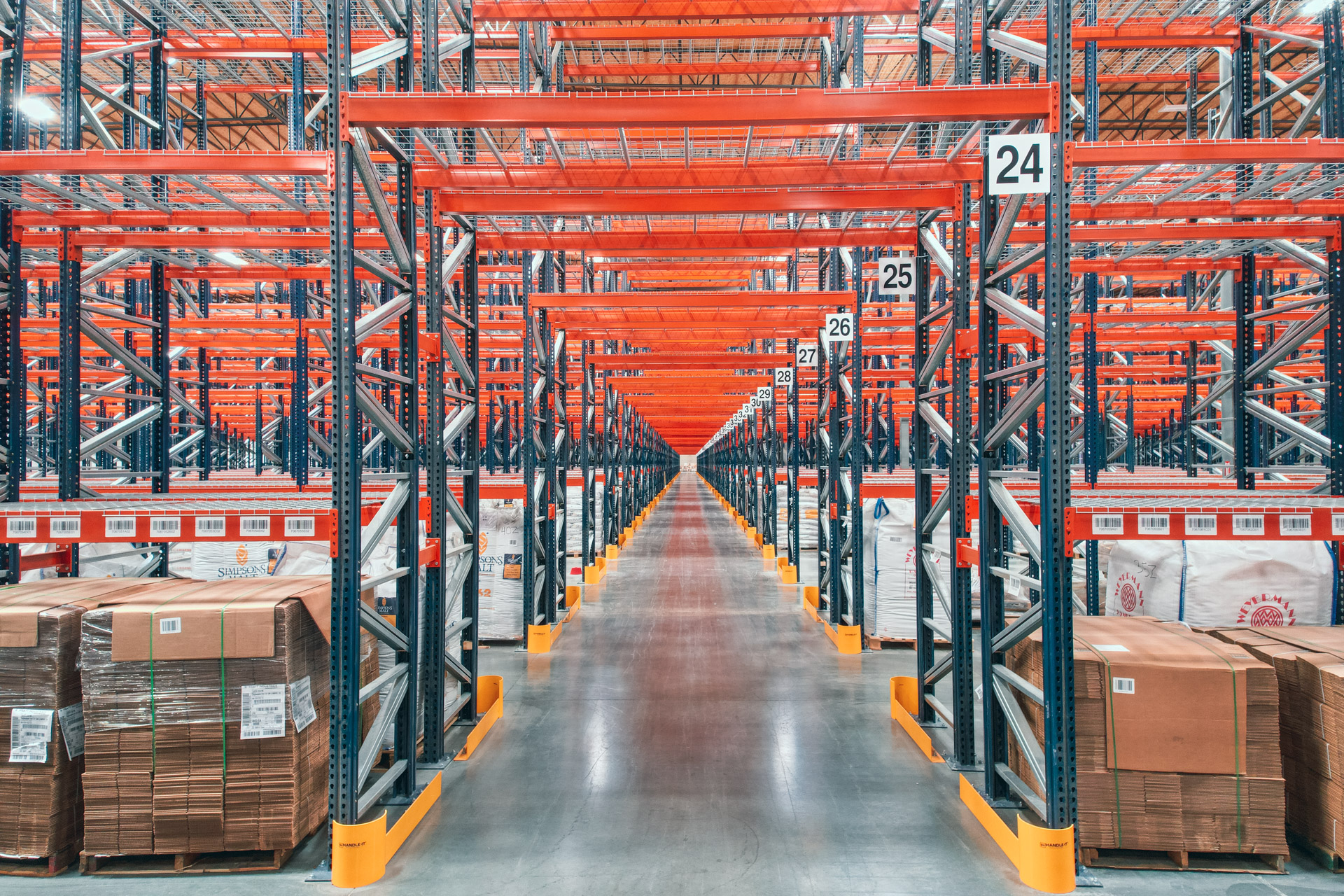 Industrial pallet racking installation in Austin warehouse